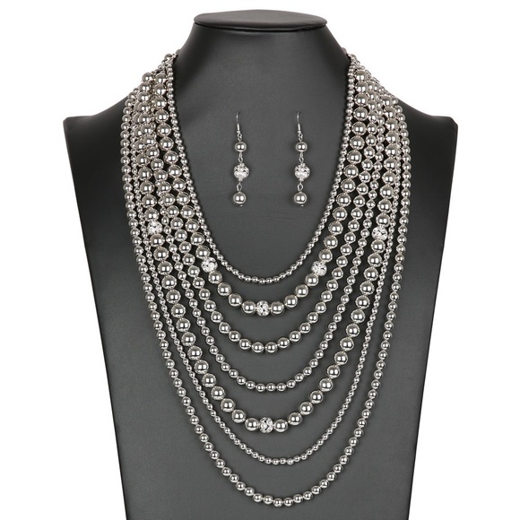 Zi Collection TINA necklace and earrings -paparazzi - Picture 2 of 3